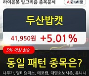 두산밥캣, 상승출발 후 현재 +5.01%.. 최근 단기 조정 후 반등