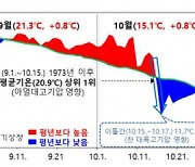 역대 5번째 따뜻했던 가을..10월 중순 한파에 기온 변동 1위