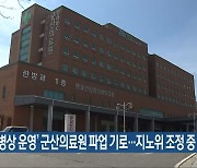 '코로나19 병상 운영' 군산의료원 파업 기로..지노위 조정 중