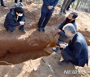 나주 고속도로 공사현장서 발견된 장고분 유적 현장조사