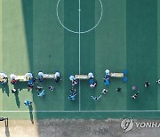 전수검사 줄 선 초교생들