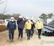 김정우 조달청장, 공사 현장 코로나19 방역 상황 점검