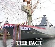 일본 벌써 모가미급 신형 호위함 4번함 '미쿠마' 진수