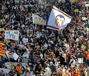 SPAIN SOCCER PROTEST