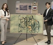 삼성 '더 프레임' TV에 김홍도 '군선도' 담는다