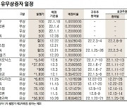 [표]코스닥 유무상증자 일정