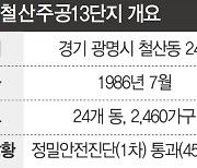 '2,460가구' 광명 철산주공13단지도 안전진단 1차 관문 통과