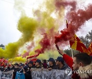 NORTH MACEDONIA UNIONS PROTEST