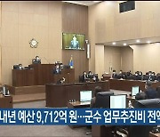 울주군 내년 예산 9,712억 원..군수 업무추진비 전액 삭감