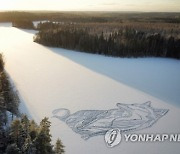 Finland Frozen Lake Art