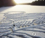 Finland Frozen Lake Art