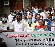 INDIA BELIEF CHURCHES PROTEST