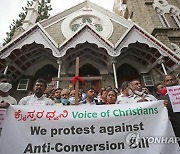 INDIA BELIEF CHURCHES PROTEST