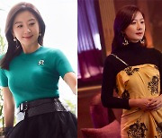 '55세' 김희애, 44 사이즈 잘록 허리 드러내고..눈 부신 '미모'