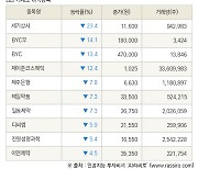 [fnRASSI]장마감, 거래소 하락 종목(세기상사 -23.4% ↓)