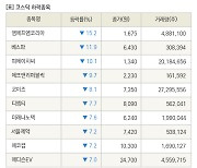 [fnRASSI]장마감, 코스닥 하락 종목(엠에프엠코리아 -15.2% ↓)