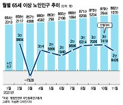 매달 3만명씩 늘어난 노인..'젊은 노인' 300만명 넘었다