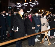 성탄절 미사 참석한 윤석열 대선 후보