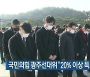 국민의힘 광주선대위 "20% 이상 득표로 정권교체"