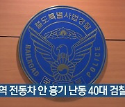 의왕역 전동차 안 흉기 난동 40대 검찰 송치