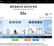 한국공항공사 '탑승수속 소요시간' 실시간 안내 서비스 개시