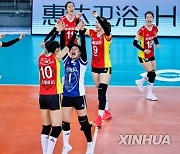 (SP)CHINA-GUANGDONG-JIANGMEN-VOLLEYBALL-WOMEN'S SUPER LEAGUE-SHANGHAI VS LIAONING (CN)