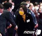 중소기업인 신년인사회 참석한 심상정 대선 후보