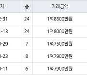 부산 지사동 지사과학단지 삼정그린코아아파트 60㎡ 1억8500만원.. 역대 최고가