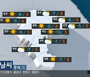 [날씨] 충북 오늘 대체로 맑음..낮 기온 4~6도