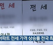 울산 아파트 전세 가격 상승률 전국 최고