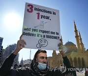 Virus Outbreak Lebanon Protest