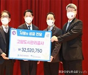고양도시공사 코로나19 기부금 3252만원 기탁