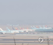 올해 첫 미세먼지 비상저감조치..희뿌연 인천공항