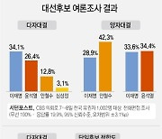 [그래픽] 대선후보 여론조사 결과