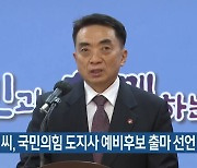 정은석 씨, 국민의힘 도지사 예비후보 출마 선언