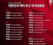 女 축구대표팀 아시안컵 최종 명단 발표..어희진·전은하 소집 해제