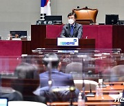 윤호중, 尹 '北 선제타격'에 "7000만 민족 전쟁으로..취소가 마땅"