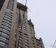 국토부 "광주 아파트 외벽 거푸집 무너지며 5개층 붕괴"(종합)