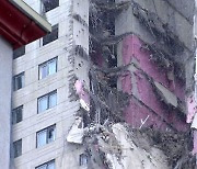 '와르르' 광주 신축 아파트 외벽 붕괴..작업자 6명 연락 두절