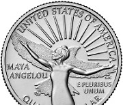 미 인권운동가 마야 앤젤루,  25센트 동전에 담긴다