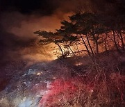 경북 안동 산불 진화..인명피해 없어
