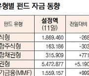 [표]유형별 펀드 자금 동향(1월     11일)