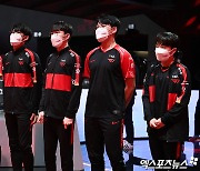 T1 '2022 LCK 스프링 첫 승 신고합니다'[포토]