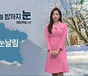 [날씨] 전북 오늘 밤까지 1~5cm 눈..내일까지 추워