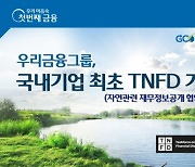 우리금융, TNFD 가입.."글로벌 ESG경영 협력 강화"