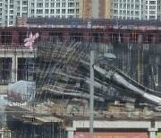 구미 중흥건설 공사현장서 거푸집 무너져..인명피해 없어(종합)