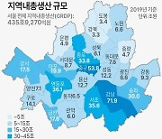 [그래픽] 서울시 자치구별 지역내총생산 규모