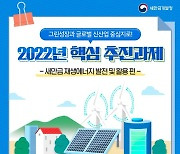 2022년 새만금개발청 핵심 추진과제 - ① 새만금 재생에너지 발전 및 활용
