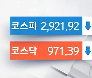 코스피·코스닥 1%대 하락세..'셀트리온 3형제' 일제히 두 자릿대 내림막