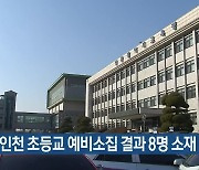 올해 인천 초등교 예비소집 결과 8명 소재 미확인